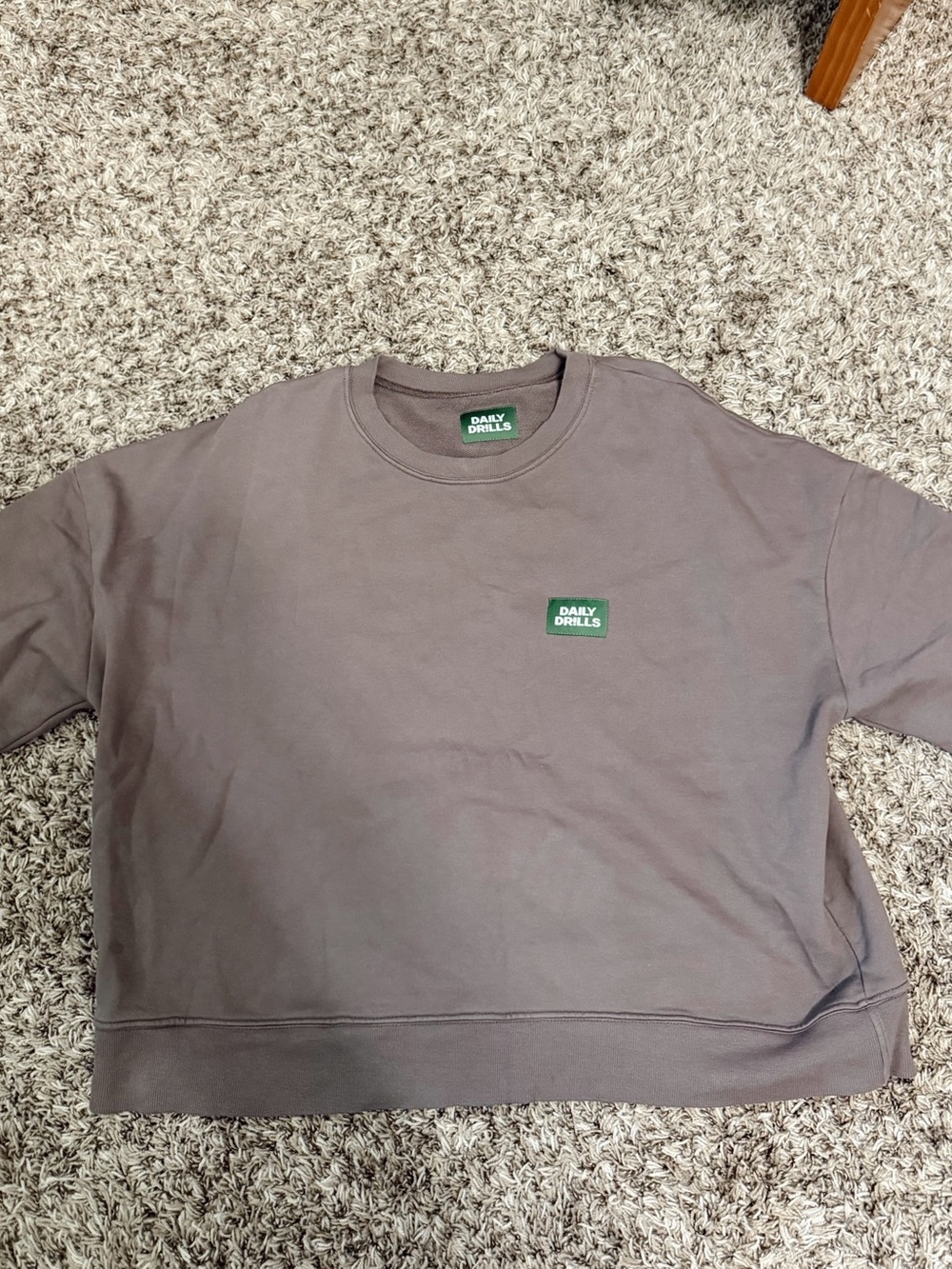 Daily Drills Mocha Short Sleeve Patch Shirt